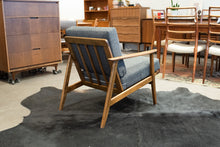 Load image into Gallery viewer, Restored Vintage Wood Frame Lounge Chair