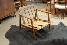 Load image into Gallery viewer, Restored Vintage Wood Frame Lounge Chair