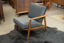 Load image into Gallery viewer, Restored Vintage Wood Frame Lounge Chair