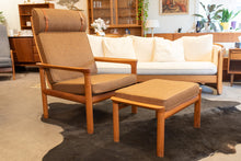 Load image into Gallery viewer, Vintage Danish Komfort Teak Lounge Chair and Ottoman - Fully Restored
