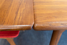 Load image into Gallery viewer, Restored Vintage Solid Teak Gudme Dining table with Two Leaves