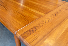 Load image into Gallery viewer, Restored Vintage Solid Teak Gudme Dining table with Two Leaves