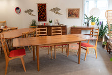 Load image into Gallery viewer, Restored Vintage Solid Teak Gudme Dining table with Two Leaves