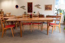 Load image into Gallery viewer, Restored Vintage Solid Teak Gudme Dining table with Two Leaves