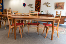 Load image into Gallery viewer, Restored Vintage Solid Teak Gudme Dining table with Two Leaves
