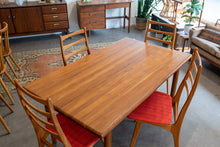 Load image into Gallery viewer, Restored Vintage Solid Teak Gudme Dining table with Two Leaves