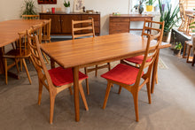 Load image into Gallery viewer, Restored Vintage Solid Teak Gudme Dining table with Two Leaves