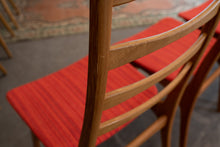 Load image into Gallery viewer, Vintage Teak Tall back Dining Chairs - Set of Four