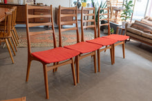 Load image into Gallery viewer, Vintage Teak Tall back Dining Chairs - Set of Four