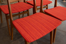 Load image into Gallery viewer, Vintage Teak Tall back Dining Chairs - Set of Four