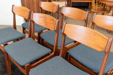 Load image into Gallery viewer, Restored Vintage Teak and Afromosia Dining Chairs - Set of Six