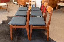 Load image into Gallery viewer, Restored Vintage Teak and Afromosia Dining Chairs - Set of Six