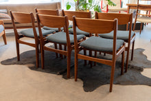 Load image into Gallery viewer, Restored Vintage Teak and Afromosia Dining Chairs - Set of Six