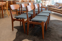 Load image into Gallery viewer, Restored Vintage Teak and Afromosia Dining Chairs - Set of Six
