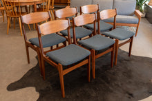 Load image into Gallery viewer, Restored Vintage Teak and Afromosia Dining Chairs - Set of Six