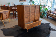 Load image into Gallery viewer, Restored Vintage Walnut Tall Boy