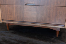 Load image into Gallery viewer, Refinished Vintage Kroehler Walnut Tallboy Dresser