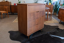 Load image into Gallery viewer, Refinished Vintage Kroehler Walnut Tallboy Dresser