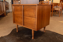 Load image into Gallery viewer, Restored Vintage Walnut Bedside Table Pair
