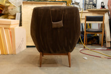 Load image into Gallery viewer, Vintage Danish Upholstered Lounge Chair with Teak Legs