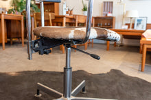 Load image into Gallery viewer, Vintage Custom Cow Hide Office Chair