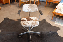 Load image into Gallery viewer, Vintage Custom Cow Hide Office Chair
