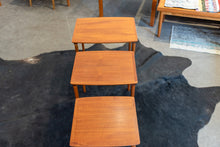 Load image into Gallery viewer, Vintage Teak Nesting Tables - Set of Three