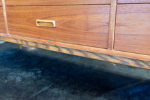 Load image into Gallery viewer, Vintage Teak Nine Drawer Dresser