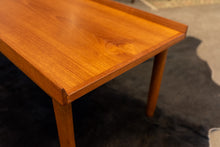 Load image into Gallery viewer, Vintage Teak Coffee Table/Bench with Upholstered Seat Cushion