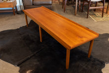 Load image into Gallery viewer, Vintage Teak Coffee Table/Bench with Upholstered Seat Cushion