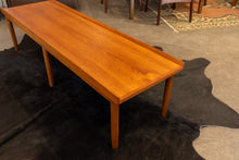 Load image into Gallery viewer, Vintage Teak Coffee Table/Bench with Upholstered Seat Cushion