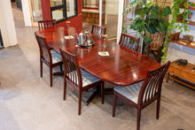 Load image into Gallery viewer, Vintage Rosewood Finish Seven Piece Danish Dining Set