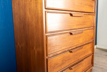 Load image into Gallery viewer, Restored Vintage Walnut Tallboy Dresser