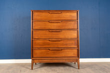 Load image into Gallery viewer, Restored Vintage Walnut Tallboy Dresser