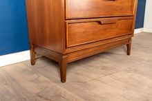 Load image into Gallery viewer, Restored Vintage Walnut Tallboy Dresser