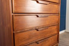 Load image into Gallery viewer, Restored Vintage Walnut Tallboy Dresser