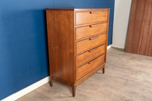 Load image into Gallery viewer, Restored Vintage Walnut Tallboy Dresser