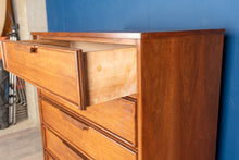 Load image into Gallery viewer, Restored Vintage Walnut Tallboy Dresser