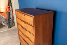 Load image into Gallery viewer, Restored Vintage Walnut Tallboy Dresser