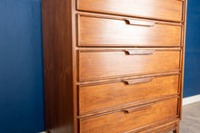 Load image into Gallery viewer, Restored Vintage Walnut Tallboy Dresser