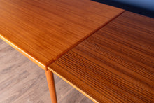 Load image into Gallery viewer, Vintage Refinished Teak Draw Leaf Dining Table