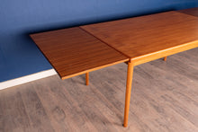 Load image into Gallery viewer, Vintage Refinished Teak Draw Leaf Dining Table