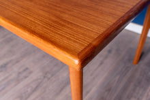 Load image into Gallery viewer, Vintage Refinished Teak Draw Leaf Dining Table