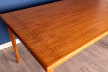 Load image into Gallery viewer, Vintage Refinished Teak Draw Leaf Dining Table