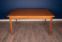 Load image into Gallery viewer, Vintage Refinished Teak Draw Leaf Dining Table