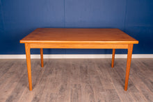 Load image into Gallery viewer, Vintage Refinished Teak Draw Leaf Dining Table