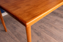 Load image into Gallery viewer, Vintage Refinished Teak Draw Leaf Dining Table