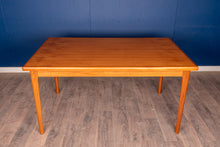 Load image into Gallery viewer, Vintage Refinished Teak Draw Leaf Dining Table