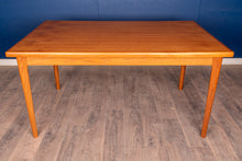 Load image into Gallery viewer, Vintage Refinished Teak Draw Leaf Dining Table