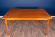 Load image into Gallery viewer, Vintage Refinished Teak Draw Leaf Dining Table